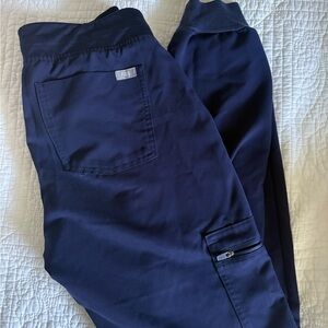 Figs Blue Cargo Pants with Straight Fit